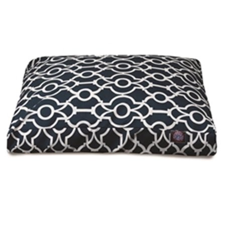 MAJESTIC PET Athens Navy Large Rectangle Dog Bed 78899550302